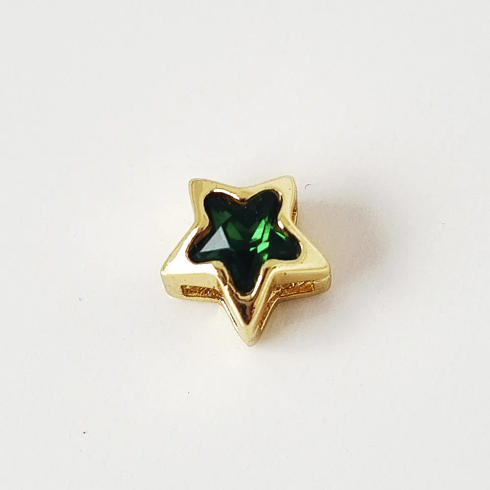 DIJE ESTRELLA SOLITAIRE VERDE