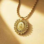 CADENA VIRGEN GUADALUPE DORADA
