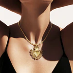 CADENA SAGRADO CORAZON DORADO