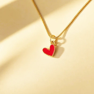 CADENA CORAZON JOLIE ROJO