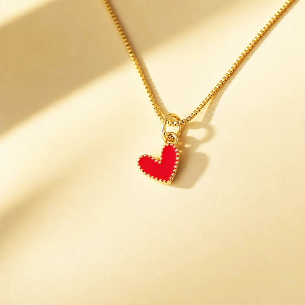 CADENA CORAZON JOLIE ROJO