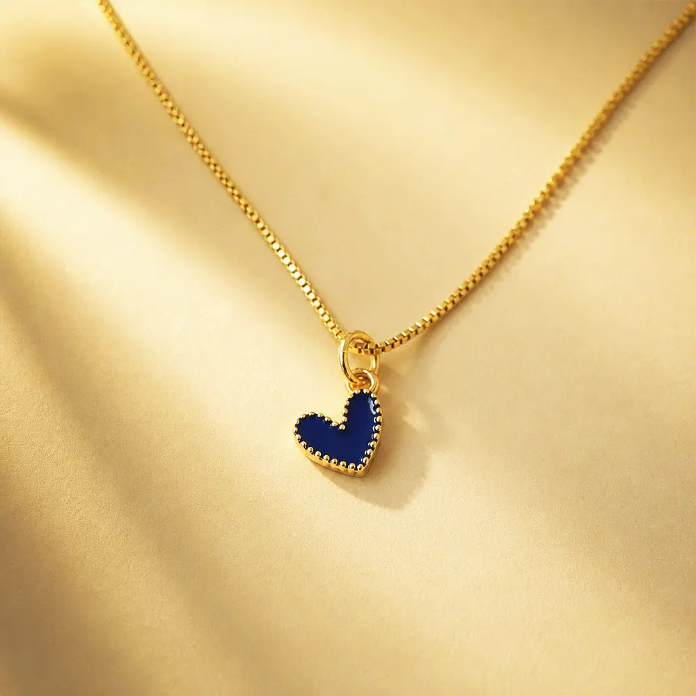 CADENA CORAZON JOLIE AZUL