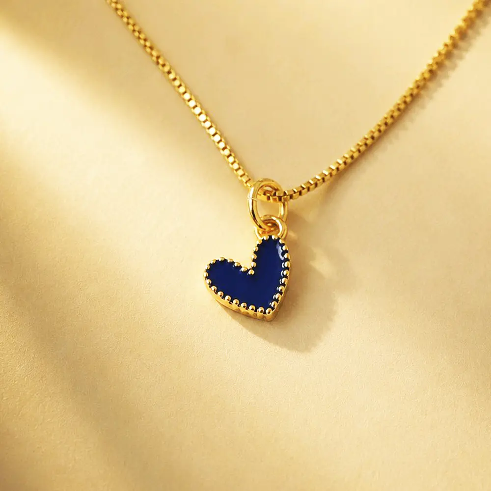CADENA CORAZON JOLIE AZUL