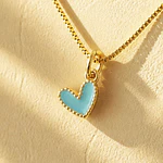 CADENA CORAZON JOLIE TURQUESA
