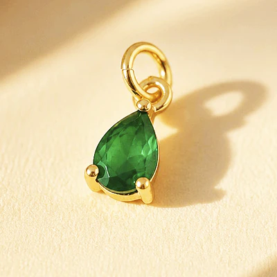 DIJE CIRCON LAGRIMA VERDE