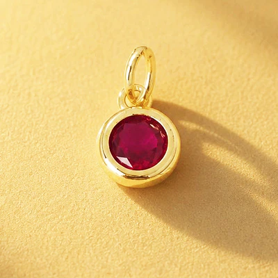 DIJE CIRCON SOLITAIRE ROJO 