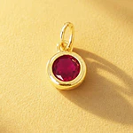 DIJE CIRCON SOLITAIRE ROJO 