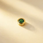 DIJE CIRCON SOLITARIO VERDE