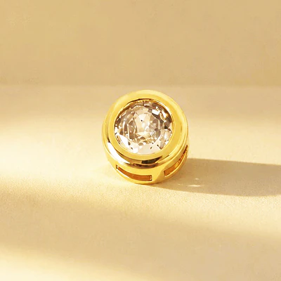 DIJE CIRCON SOLITARIO BRILLANTE