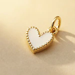DIJE CORAZON JOLIE BLANCO