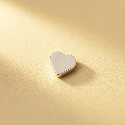 DIJE CORAZON SOLITAIRE PLATEADO