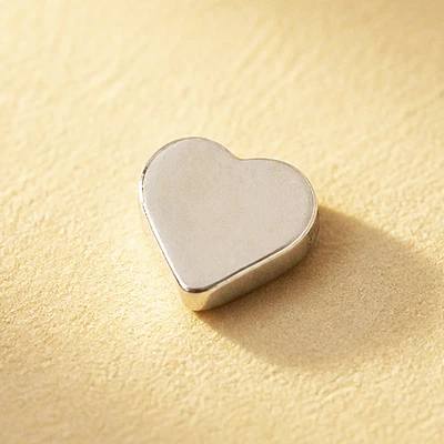 DIJE CORAZON SOLITAIRE PLATEADO