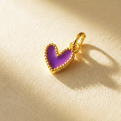 DIJE CORAZON JOLIE MORADO