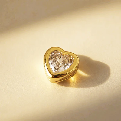 DIJE CORAZON SOLITAIRE BRILLANTE