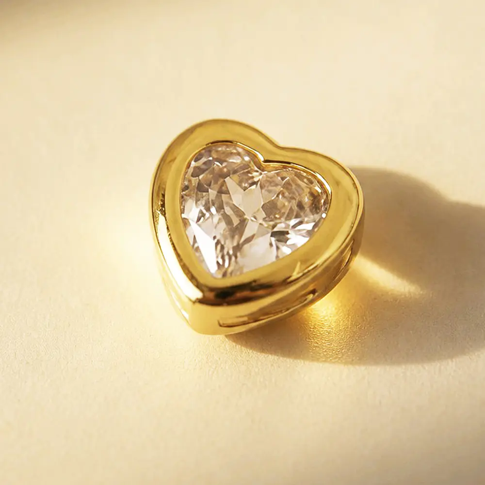 DIJE CORAZON SOLITAIRE BRILLANTE