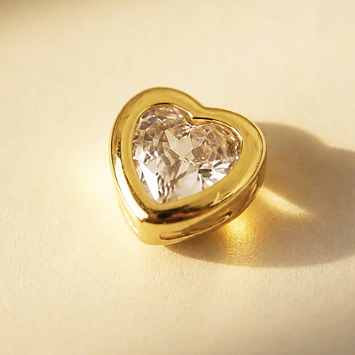 DIJE CORAZON SOLITAIRE BRILLANTE