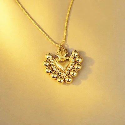 CADENA SAGRADO CORAZON DORADO GRANDE