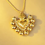 CADENA SAGRADO CORAZON DORADO GRANDE