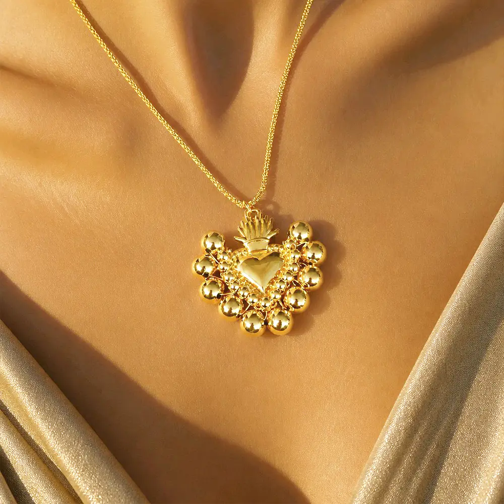 CADENA SAGRADO CORAZON DORADO GRANDE