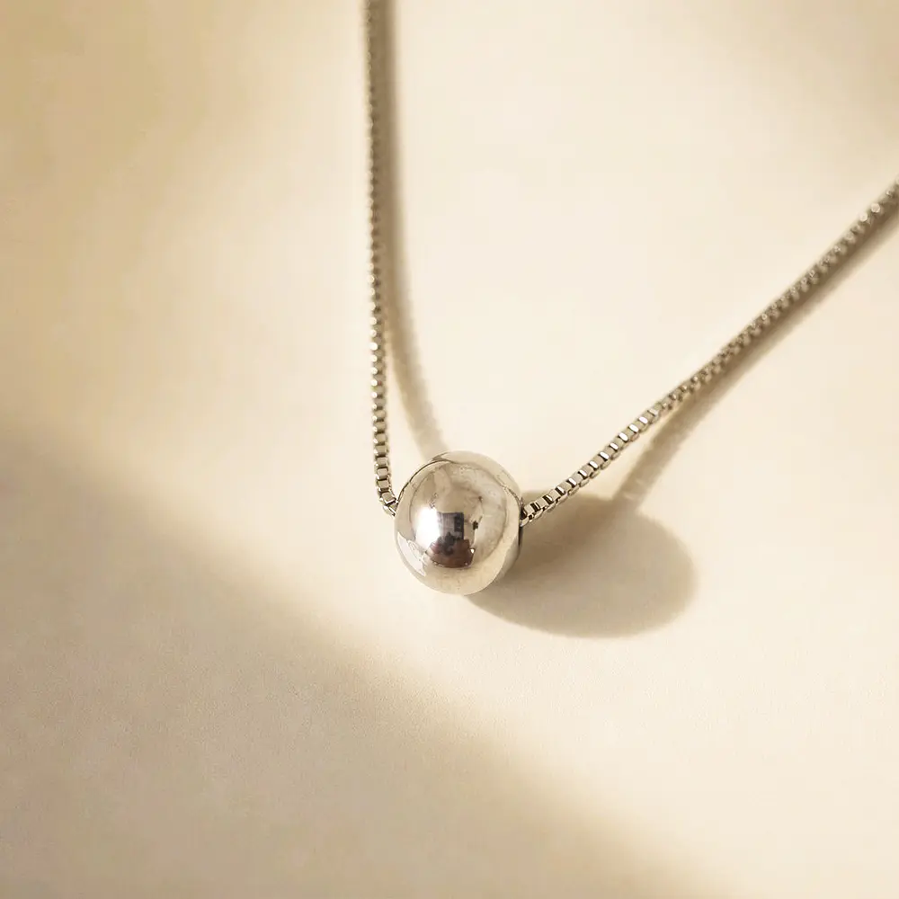 CADENA DIJE BALIN PLATEADO