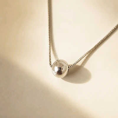 CADENA DIJE BALIN PLATEADO