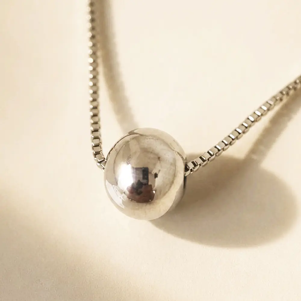 CADENA DIJE BALIN PLATEADO