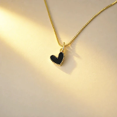 CADENA CORAZON JOLIE NEGRO