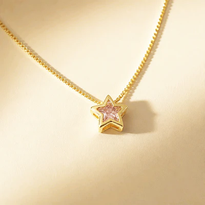 CADENA ESTRELLA SOLITAIRE PALOROSA