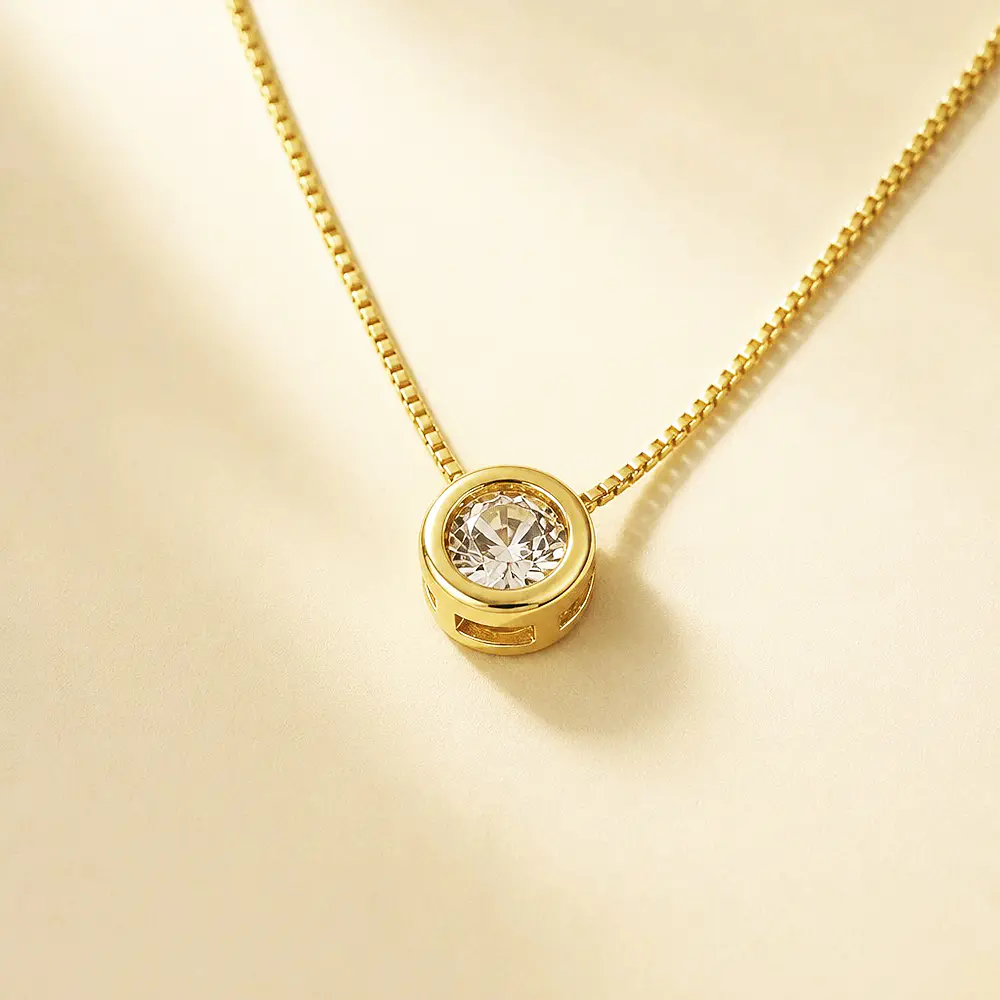 CADENA IKONICA CIRCON SOLITAIRE BRILLANTE