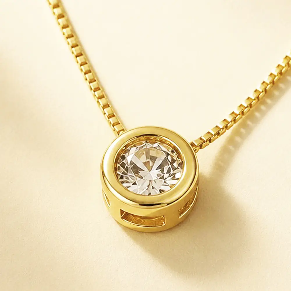 CADENA IKONICA CIRCON SOLITAIRE BRILLANTE
