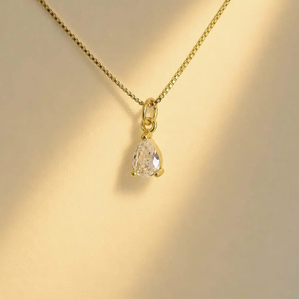 CADENA IKONICA LAGRIMA BRILLANTE
