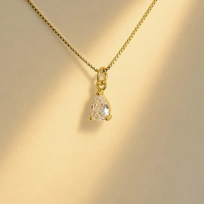 CADENA IKONICA LAGRIMA BRILLANTE