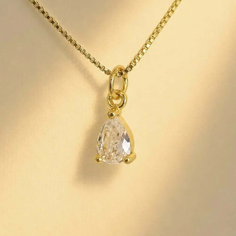CADENA IKONICA LAGRIMA BRILLANTE