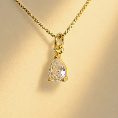 CADENA IKONICA LAGRIMA BRILLANTE