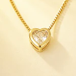 CADENA CORAZON SOLITAIRE BRILLANTE