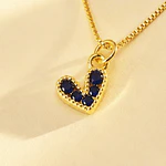 CADENA CORAZON AMORE ZAFIRO