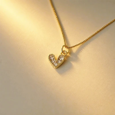 CADENA CORAZON AMORE BRILLANTE