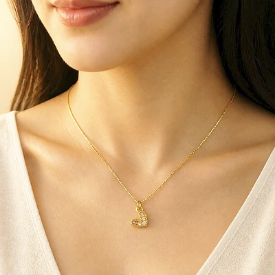 CADENA CORAZON AMORE BRILLANTE