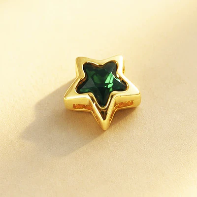 DIJE ESTRELLA SOLITAIRE VERDE