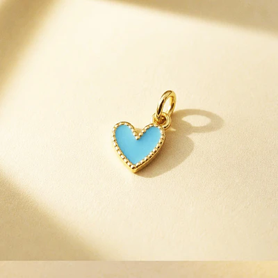 DIJE CORAZON JOLIE TURQUESA