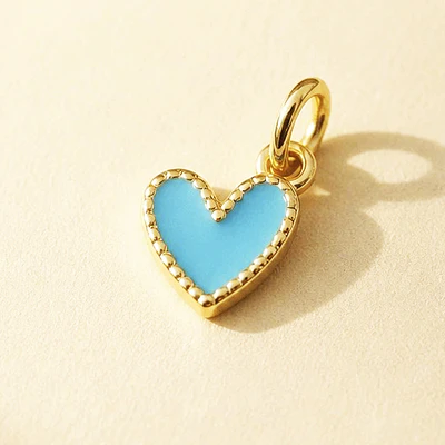 DIJE CORAZON JOLIE TURQUESA