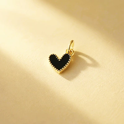 DIJE CORAZON JOLIE NEGRO