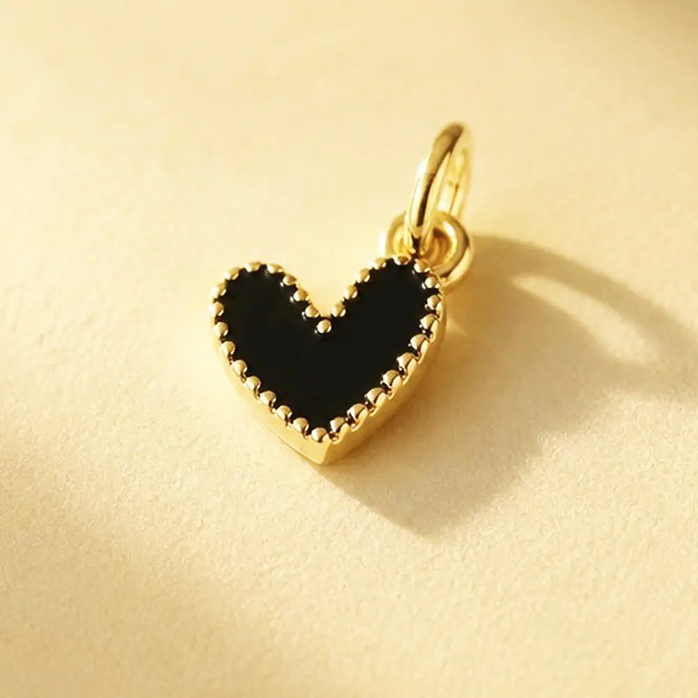 DIJE CORAZON JOLIE NEGRO