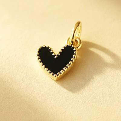 DIJE CORAZON JOLIE NEGRO