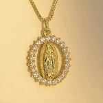CADENA VIRGEN GUADALUPE BRILLANTE PEQUEÑA