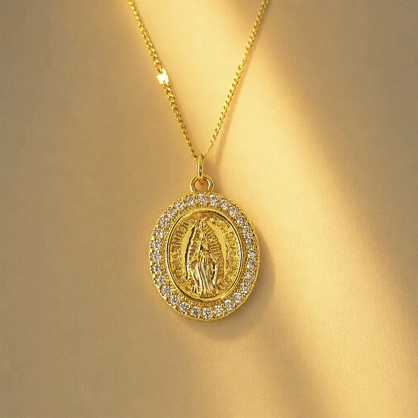 CADENA VIRGEN GUADALUPE BRILLANTE