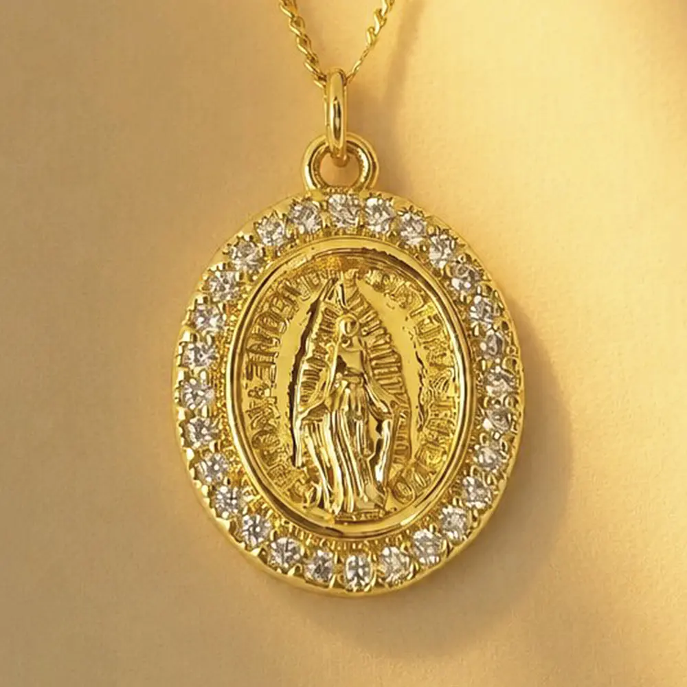 CADENA VIRGEN GUADALUPE BRILLANTE