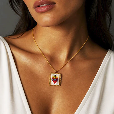 CADENA ESCAPULARIO SAGRADO CORAZON MOSTACILLA