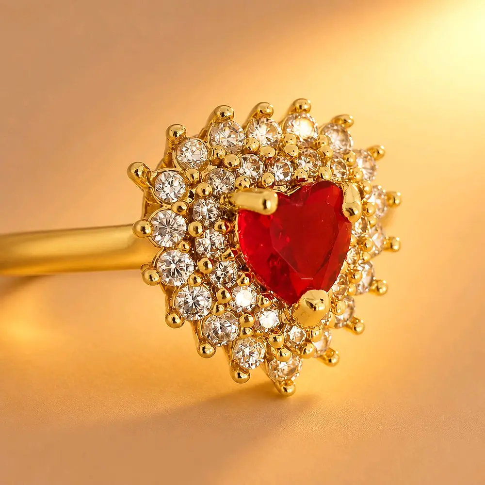 ANILLO FESTA ROJO RUBI