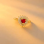 ANILLO FESTA ROJO RUBI